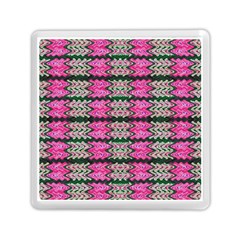 Pattern Tile Pink Green White Memory Card Reader (square)  by BrightVibesDesign