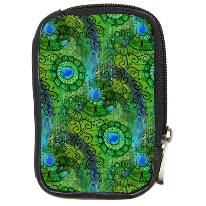 Emerald Boho Abstract Compact Camera Cases