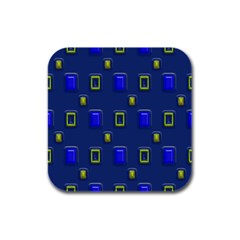 3d Rectangles                                                                      			rubber Square Coaster (4 Pack by LalyLauraFLM