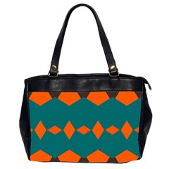 Rhombus And Other Shapes                                                                      Oversize Office Handbag (2 Sides) by LalyLauraFLM