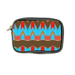 Blue Brown Chevrons                                                                       	coin Purse by LalyLauraFLM