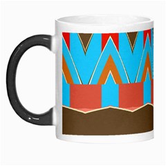 Blue Brown Chevrons                                                                       Morph Mug by LalyLauraFLM