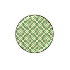 Crisscross Pastel Green Beige Hat Clip Ball Marker (10 pack)