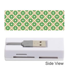 Crisscross Pastel Green Beige Memory Card Reader (Stick) 