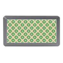 Crisscross Pastel Green Beige Memory Card Reader (Mini)