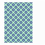 Crisscross Pastel Turquoise Blue Small Garden Flag (Two Sides) Front