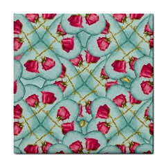 Love Motif Pattern Print Tile Coasters by dflcprints