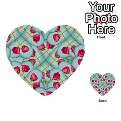 Love Motif Pattern Print Multi-purpose Cards (heart)  by dflcprints