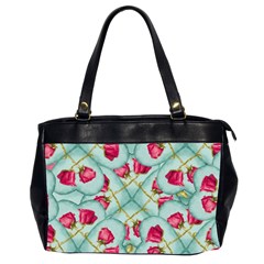 Love Motif Pattern Print Office Handbags (2 Sides)  by dflcprints