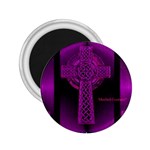 Purple Celtic Cross 2.25  Magnets Front