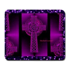 Purple Celtic Cross Large Mousepads by morbidcouture