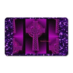 Purple Celtic Cross Magnet (rectangular) by morbidcouture