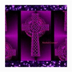 Purple Celtic Cross Medium Glasses Cloth (2-side) by morbidcouture