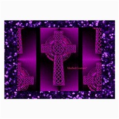 Purple Celtic Cross Large Glasses Cloth