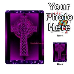 Purple Celtic Cross Multi-purpose Cards (rectangle)  by morbidcouture