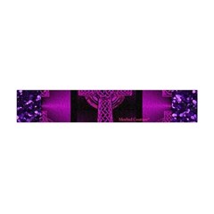 Purple Celtic Cross Flano Scarf (mini) by morbidcouture