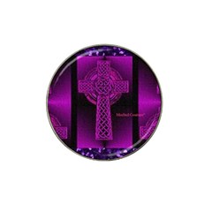 Purple Celtic Cross Hat Clip Ball Marker by morbidcouture