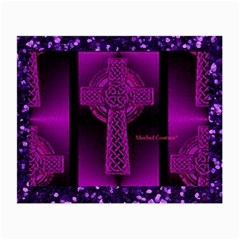 Purple Celtic Cross Small Glasses Cloth