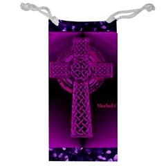 Purple Celtic Cross Jewelry Bags by morbidcouture