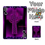 Purple Celtic Cross Playing Cards 54 Designs  Front - Spade10