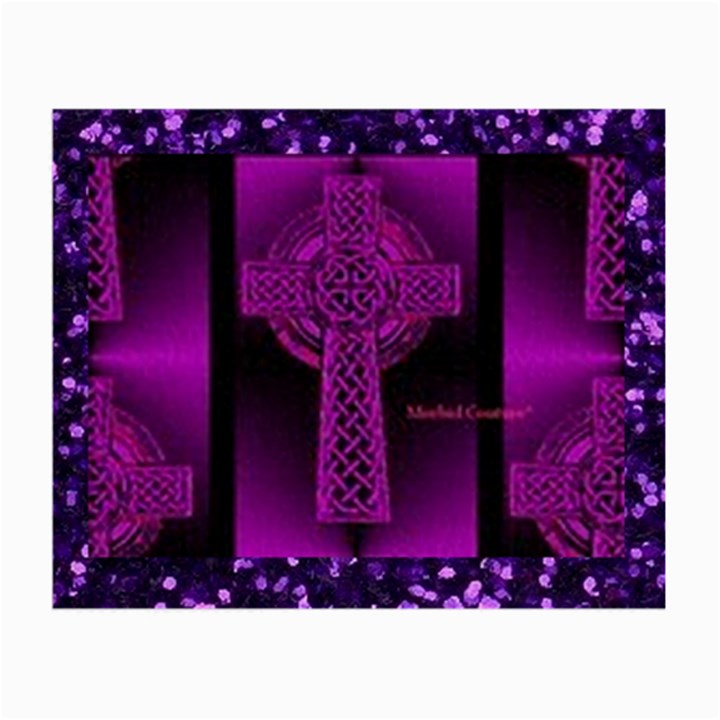 Purple Celtic Cross Small Glasses Cloth (2-Side)