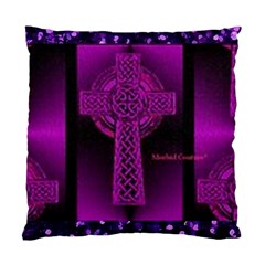 Purple Celtic Cross Standard Cushion Case (two Sides) by morbidcouture