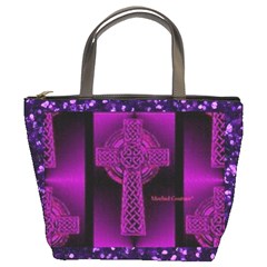 Purple Celtic Cross Bucket Bags by morbidcouture