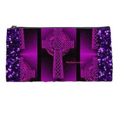 Purple Celtic Cross Pencil Cases by morbidcouture