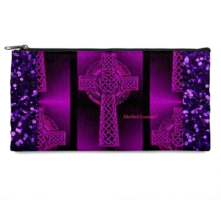 Purple Celtic Cross Pencil Cases