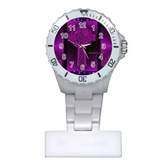 Purple Celtic Cross Plastic Nurses Watch by morbidcouture