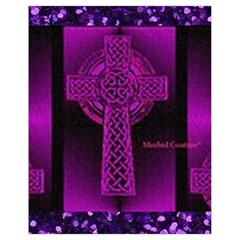 Purple Celtic Cross Drawstring Bag (small)