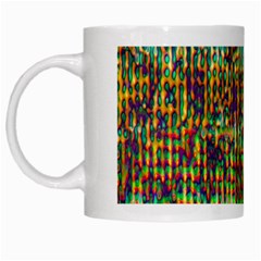 Multicolored Digital Grunge Print White Mugs by dflcprints