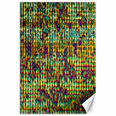 Multicolored Digital Grunge Print Canvas 20  X 30   by dflcprints