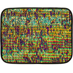 Multicolored Digital Grunge Print Fleece Blanket (mini) by dflcprints