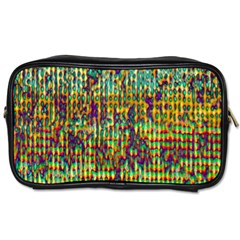 Multicolored Digital Grunge Print Toiletries Bags by dflcprints