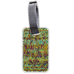 Multicolored Digital Grunge Print Luggage Tags (two Sides) by dflcprints