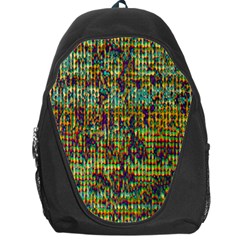 Multicolored Digital Grunge Print Backpack Bag by dflcprints