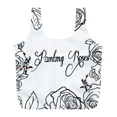 Painting Roses Reusable Bag (l) by honeybabieart