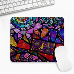 Fractal Stained Glass Large Mousepads by WolfepawFractals