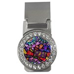 Fractal Stained Glass Money Clips (CZ)  Front