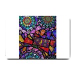 Fractal Stained Glass Small Doormat  24 x16  Door Mat