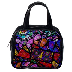 Fractal Stained Glass Classic Handbags (one Side) by WolfepawFractals