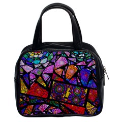 Fractal Stained Glass Classic Handbags (2 Sides) by WolfepawFractals