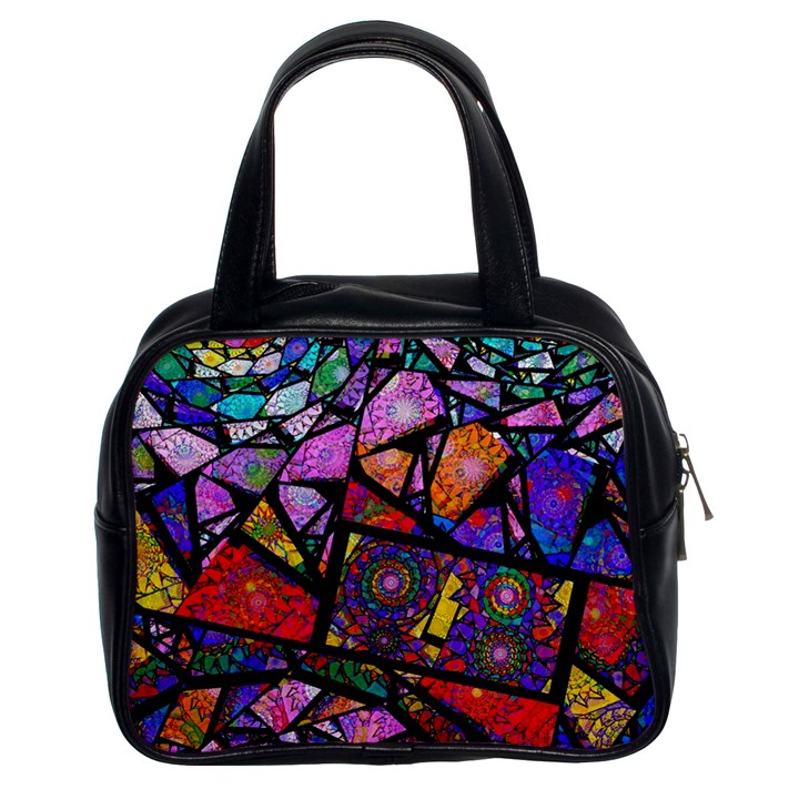 Fractal Stained Glass Classic Handbags (2 Sides)