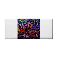 Fractal Stained Glass Hand Towel by WolfepawFractals