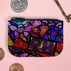 Fractal Stained Glass Mini Coin Purses by WolfepawFractals