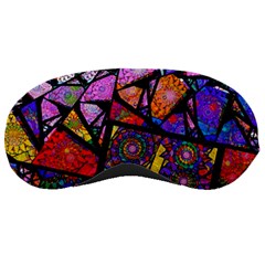 Fractal Stained Glass Sleeping Masks by WolfepawFractals