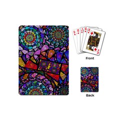 Fractal Stained Glass Playing Cards (mini)  by WolfepawFractals