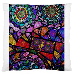 Fractal Stained Glass Standard Flano Cushion Case (one Side) by WolfepawFractals