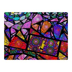 Fractal Stained Glass Double Sided Flano Blanket (mini)  by WolfepawFractals